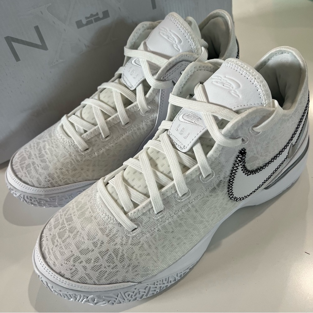 Nike Zoom LeBron NXXT Gen Triple White DR8784-101 Mens Shoes Brand New With Box